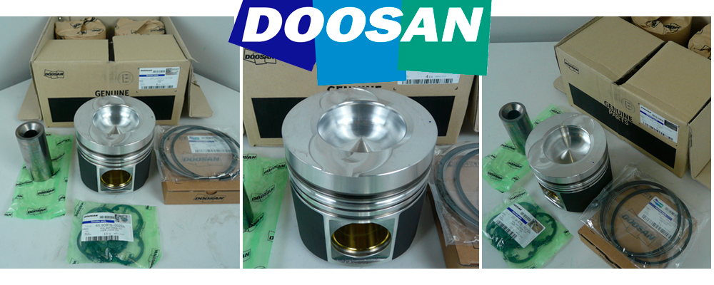 Оригинальные поршень комплекты Doosan 65.02501-0704 - Поршнекомплект Doosan 65025010704 для Doosan P158LE, P180LE, P222LE 